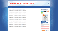 Desktop Screenshot of cercolavoroinsvizzera.com